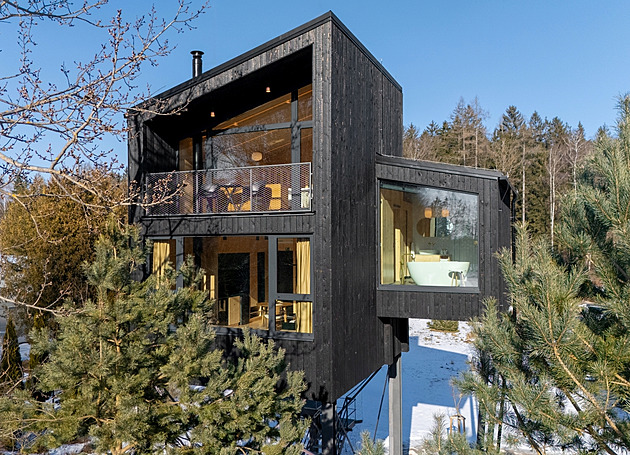 Treehousy na Vysočině: můžete zde bydlet jako ptáci v korunách stromů
