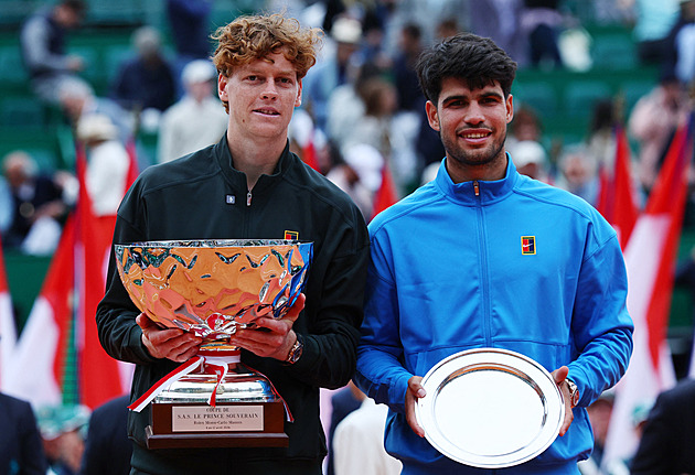 Sinner se po triumfu v Monte Carlu vrátil do čela žebříčku, Alcaraz je těsně druhý