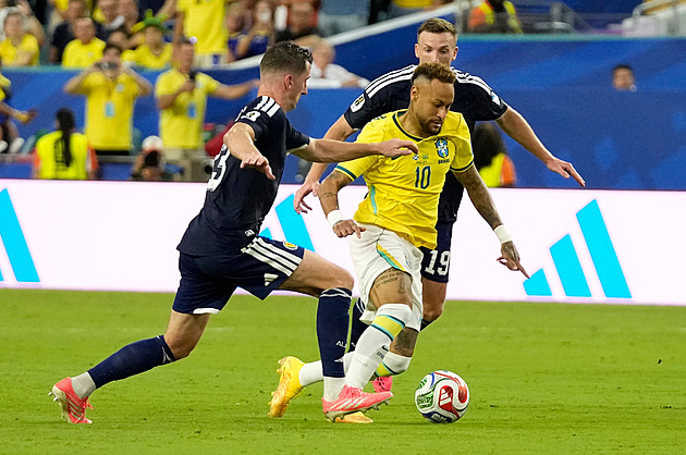 Skotsko - Brazílie 0:3. Pohodové vítězství, dva góly zařídil Vinícius, zahrál si i Neymar
