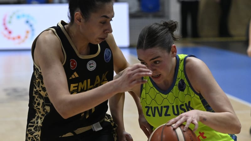 Třetí triumf USK v Eurolize. Basketbalistky porazily Emlak Konut a drží neporazitelnost